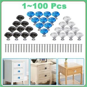 NWT Bright Blue Dresser Knobs